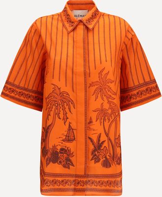 Alemais Camicia oversize con stampa Woman 10