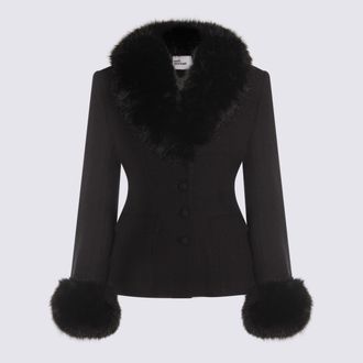 Self Portrait Black Casual Jacket