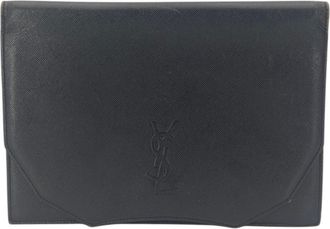 Saint Laurent Yves Saint Laurent Leren Clutch Tas YSL