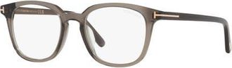 Tom Ford 51mm Square optical glasses in Brown at Nordstrom