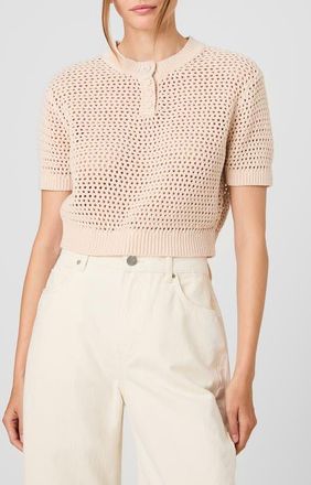French Connection Teddy Open Stitch Sweater in Seashell at Nordstrom, Size X-Large