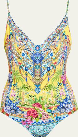 Camilla Sultanahmet Summer Wired V-Neck One-Piece Swimsuit