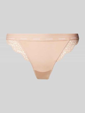 Guess Slip mit Spitzenbesatz Modell JANE in Beige, Größe S