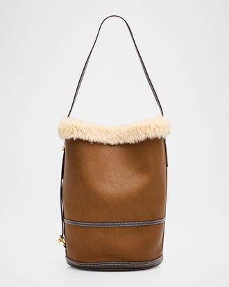 Polo Ralph Lauren Bellport Shearling Sling Bucket bag