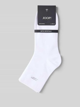 Joop Socken mit Strasssteinbesatz in Weiss, Gr&ouml;&szlig;e 35-38