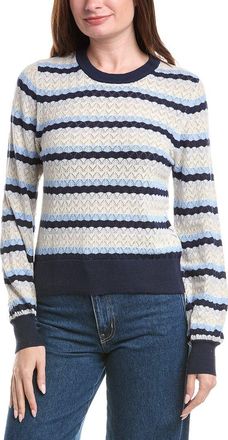 Isla Alaina Pointelle Stripe Top