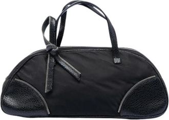 Dior Pre-owned Nylon Handbag - Dames - Vintage Handtas - Zwart - ONE Size - Nylon - Vintage