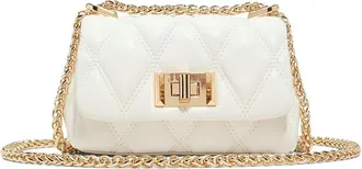 Aldo Ledia Cross Body Womens Handbags White, Polyurethane