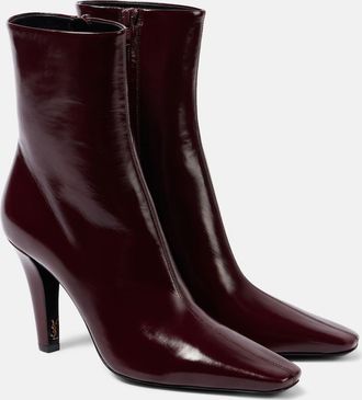 Saint Laurent Jill 95 leather ankle boots
