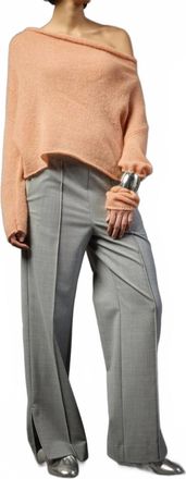 Liviana Conti Edda Mohair Blend Sweater In Macaron