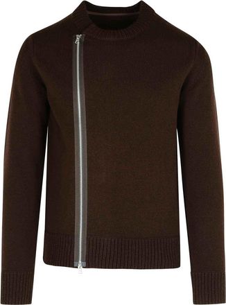 sacai Brown Wool Sweater