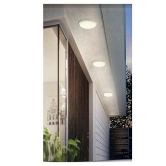Trade Shop Trade Shop Traesio - Trade Shop - Plafoniera A Soffitto Da Giardino A Led 24w Luce Fredda Calda Naturale Ip65 Es52