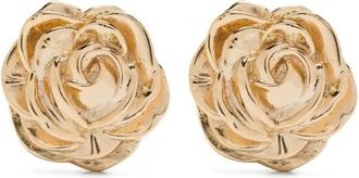Magda Butrym Rose-Shaped Earrings - Womens - Gold Plated Brass