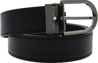 Montblanc Horseshoe Buckle 35 Mm Leather Belt