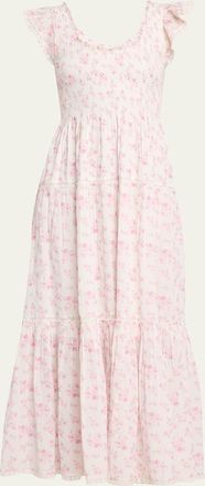 LoveShackFancy Chessie Floral Maxi Dress
