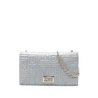 Fendi Pre-owned Cross Body Bags, female, Gray, Size: ONE SIZE Pre-owned Cross Body Bag
