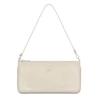 Courr&egrave;ges Shoulder Bags, female, Beige, ONE SIZE, Zipped Naolack Pouch