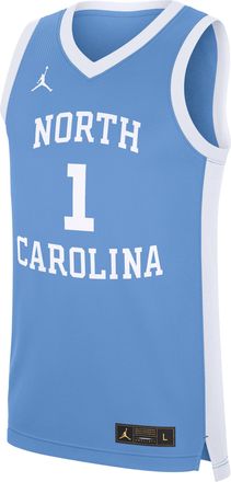 Nike Jordan Mens North Carolina Tar Heels Replica Jordan Brand College Basketball Jersey in Blue | CLEVGRJJCBJUNC-NC2