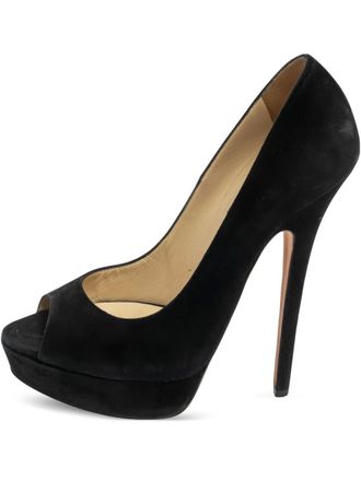 Jimmy Choo London 150 mm suède pumps met hak - Zwart