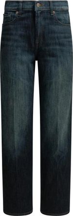 7 For All Mankind Stovepipe Straight - Dames - Regular Fit Jeans - Blauw - W25 - Leer - Jeans