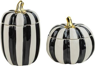 10 Strawberry Street Pumpkin Patch Graduated Gourd Canister Set