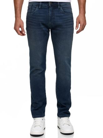 Indicode Regular-fit-Jeans INDICODE INCoil, Herren, Gr. 28, L&auml;nge 34, denim night, Denim/Jeans, Obermaterial: 77% Baumwolle, 21% Polyester, 2% Elasthan, Abrieb