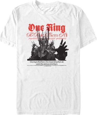 The Lord Of The Rings Mens The Lord of the Rings Sauron One Ring To Rule T Shirt in White at Nordstrom, Size Xxx-Large