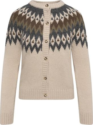 Max Mara Targa Cardigan - Knitwear - Mujer - Beige - M