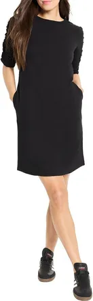Nic+Zoe Nic+Zoe Ruched Elbow Sleeve Dress