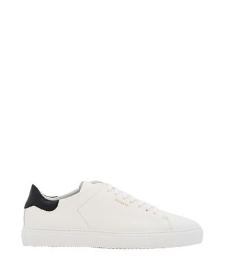 Axel Arigato Low-Top White Sneakers With Metallic Gold Logo Stamp