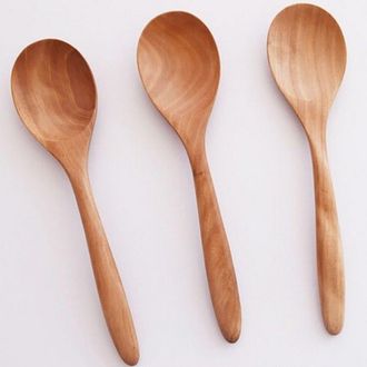 Trade Shop Trade Shop - Cucchiaini In Legno Naturale Set 96pz Per Caff&egrave; Dessert Gelato Dolci Miele Eco