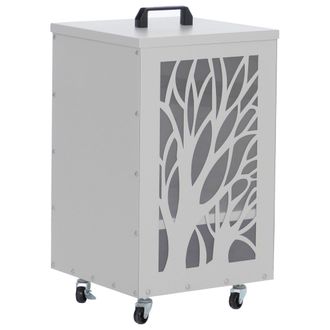Hhg [nunca Usado] Contenedor Para Pellets Hhg-266 &Aacute;rboles, Caja Para Pellets, Caja De Almacenamiento Para, Por Ejemplo, Pienso Para Animales, Con Ruedas, 