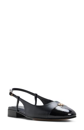 Aldo Maree Slingback Cap Toe Pump in Black at Nordstrom, Size 8.5