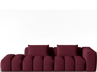 CXL by Christian Lacroix 3-Sitzer Designer Sofa Lorella mit Ottomane links - Strukturstoff