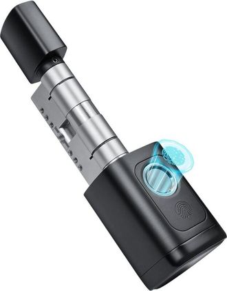 OEM Cerradura Inteligente, 60mm-90mm Smart Fechadura, Electronica Bombin Cerradura Seguridad, Smart Lock Desbloqueo Con Huellas Digitales, Contrase&ntilde;a, Apl