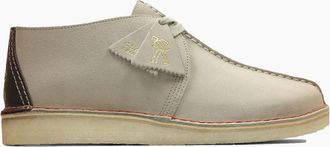 Clarks Mens Clarks Originals Desert Trek Casual Shoe Sand Suede - Cream - Size: 10/44