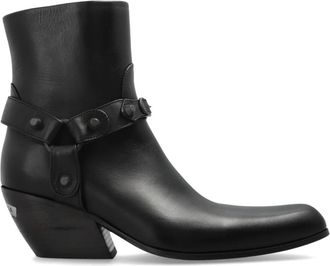 Balenciaga Memphis Bootie With Harness - Dames - Cowboylaarzen - Zwart - 36 EU - Leer - Schoenen