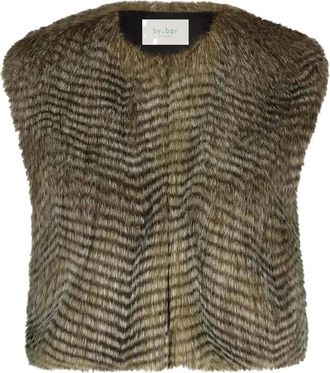 By-Bar Amsterdam Dames, Jassen, Bruin, Maat: L Acryl