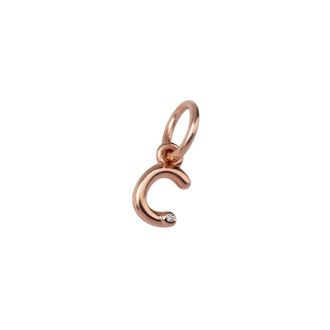 Pandora Lettera C in Zirconia Rosa - - Accessories - Donna - Rosa - ONE SIZE