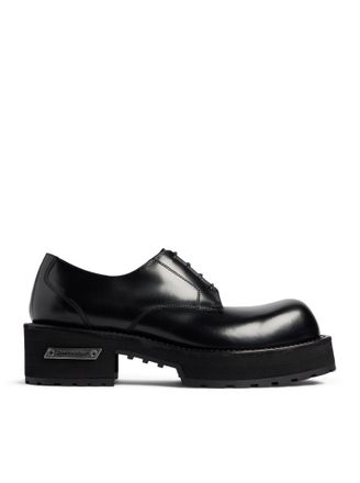 Balenciaga VENOM DERBY IN BLACK CALFSKIN - Balenciaga - Man