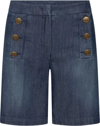 Seductive Dames, Korte broeken, Blauw, Maat: M Katoen