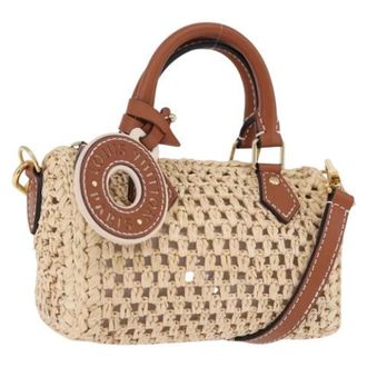 Louis Vuitton Pre-owned Raffia louis-vuitton-bags - Dames - Vintage Handtas - Beige - ONE Size - Vintage