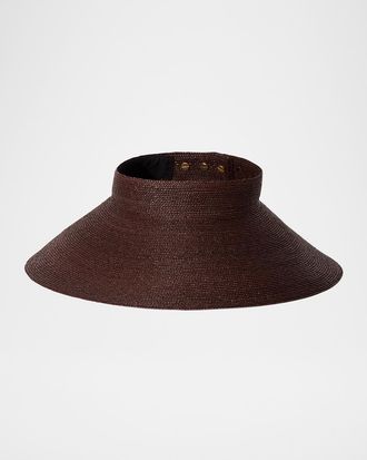 Janessa Leon&eacute; Birdie Wide-Brimmed Raffia Visor