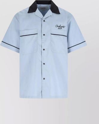 Carhartt Work in Progress casual shirt with contrast collar and pockets