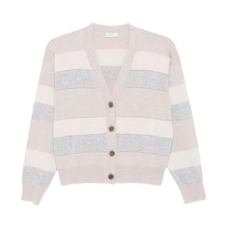 PESERICO Dames, Truien, Beige, Maat: M Zijde