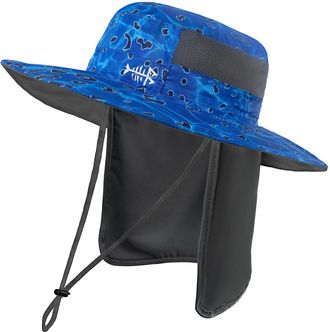 Bassdash UPF 50+ Sun Fishing Hat Water Resistant with Detachable Neck Flap
