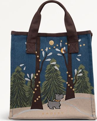 Radley London Teal Small Open Top Grab Winter Tales AW25 Radley London