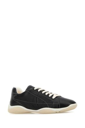 Prada Mens Black Nappa Leather Sneakers Nero Agnello
