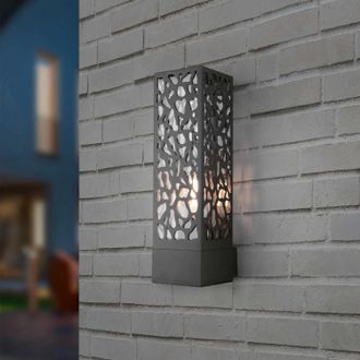 Trio Aplique De Exterior Rectangular Cooper Antracita Ip44 Lighting