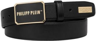 Philipp Plein Belt Philipp Plein Tm Men in Black/lightgold at Nordstrom, Size 105